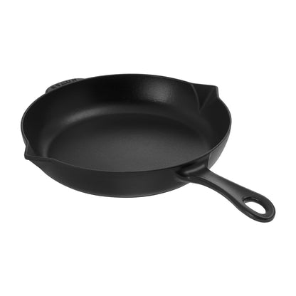 Staub 10" Cast Iron Fry Pan in Black