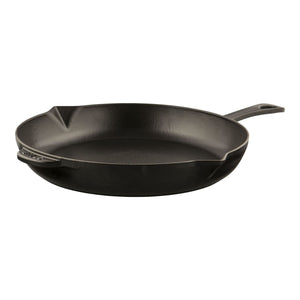 Staub 12" Cast Iron Fry Pan in Black