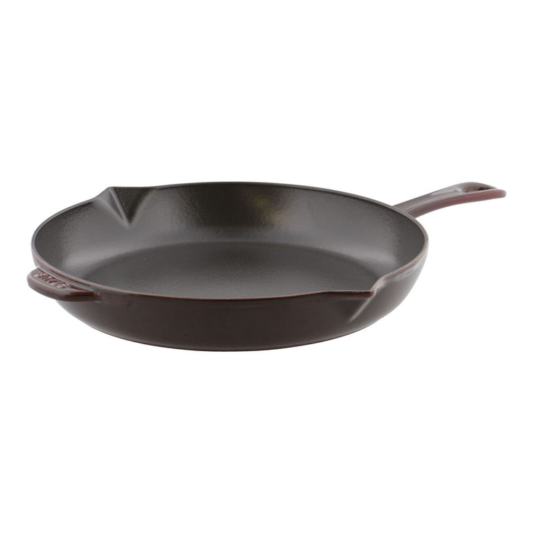 Staub 12" Cast Iron Fry Pan in Grenadine