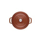 Staub 5.5 Qt. Cast Iron Round Dutch Oven in Burnt Orange