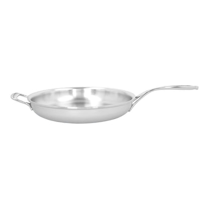 Demeyere Proline 12.6" Stainless Steel Fry Pan with Helper Handle, Atlantis Series