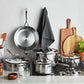 Demeyere 9pc Stainless Steel Cookware Set, Atlantis Series