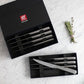 ZWILLING Porterhouse 8pc Stainless Steel Steak Knife Set in Black Presentation Box