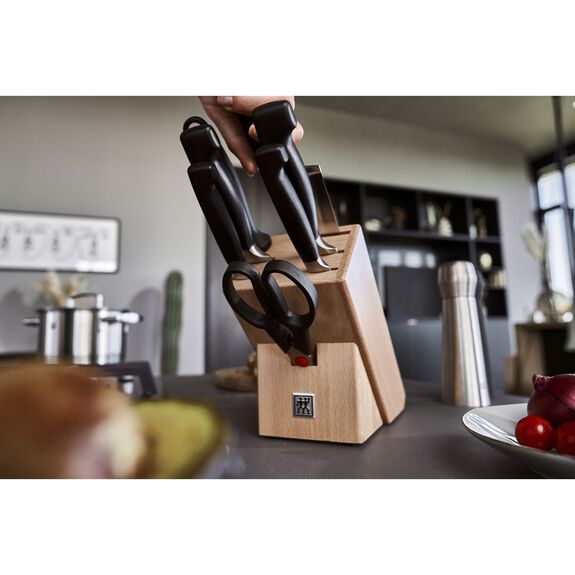 ZWILLING 8pc Knife Block Set, Four Star Series