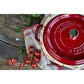 Staub 4 Qt. Cast Iron Round Dutch Oven in Cherry