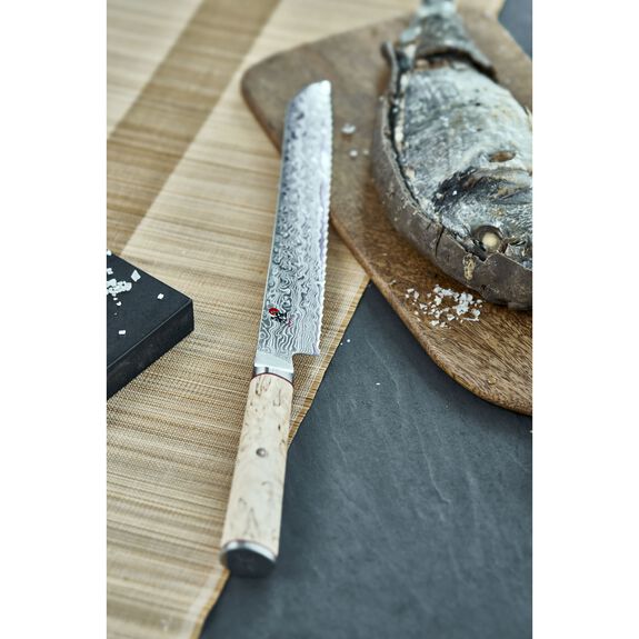 Miyabi 9" Bread Knife, Birchwood SG2 Series