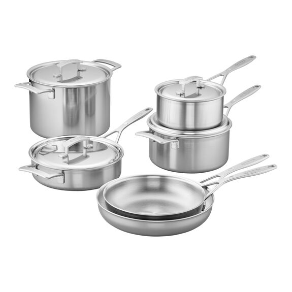 Demeyere 10pc Stainless Steel Cookware Set, Industry Series