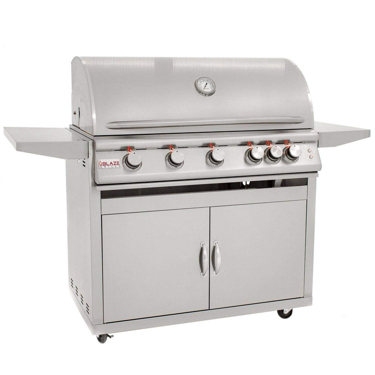 Blaze Professional 40 in., 5 Burner LTE Propane Gas Grill with Grill Cart, AP-BLZ-5LTE2-NG