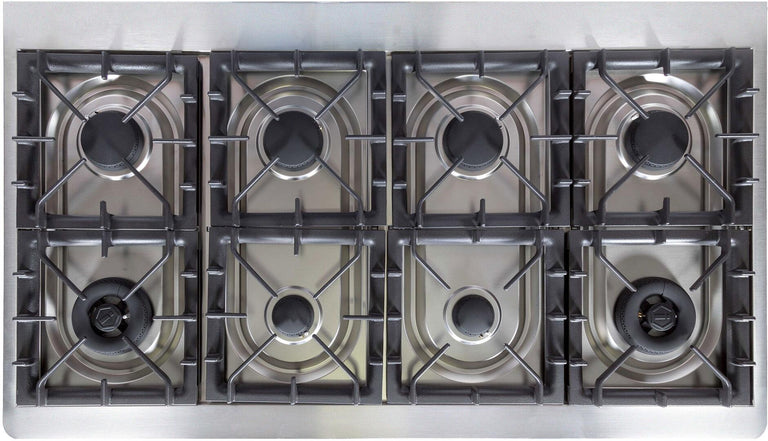 ILVE 48 in. Majestic II Series Propane Gas Burner and Electric Oven Range in White with Brass Trim, UM12FDNS3WHGLP