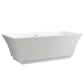 Vanity Art 59 in. x 29.5 in. Freestanding Soaking Bathtub, VA6817