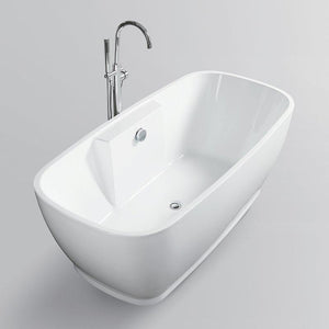 Vanity Art 59 in. x 30 in. Freestanding Soaking Bathtub, VA6835