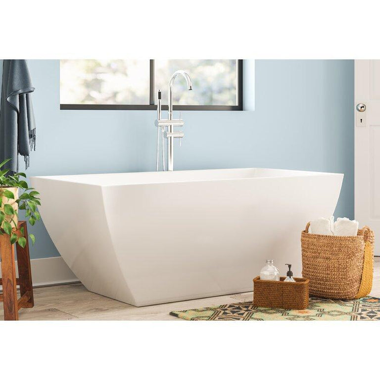 Vanity Art 59 in. x 29.5 in. Freestanding Soaking Bathtub, VA6821