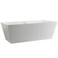 Vanity Art 59 in. x 30 in. Freestanding Soaking Bathtub, VA6814