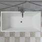 Vanity Art Talence 59 in. Acrylic Flatbottom Freestanding Bathtub in White, VA6813B
