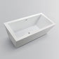 Vanity Art 59 in. x 30 in. Freestanding Soaking Bathtub, VA6814