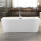 Vanity Art 59 in. x 30 in. Freestanding Soaking Bathtub, VA6814