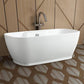 Vanity Art 59 in. x 30 in. Freestanding Soaking Bathtub, VA6835