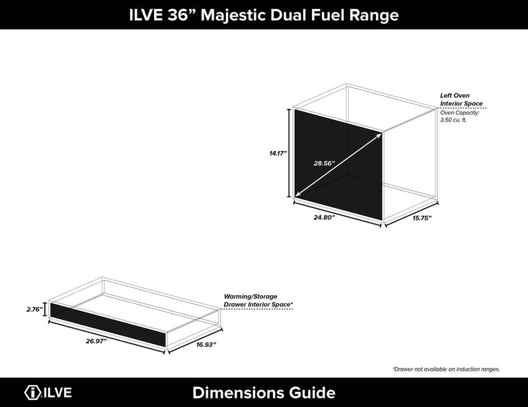 ILVE 36 in. Majestic II Series Propane Gas Burner and Electric Oven Range in Antique White with Copper Trim, UM096DNS3AWPLP