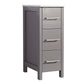 Vanity Art 60 in. Double Sink Vanity Cabinet with Ceramic Sink & Mirror - Grey, VA3024-60G