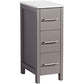 Vanity Art 48 in. Single Sink Vanity Cabinet with Ceramic Sink & Mirror - Grey, VA3024-48G