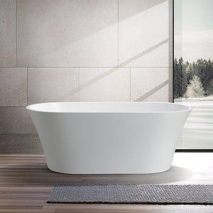 Vanity Art 63 in. x 29.5 in. Freestanding Soaking Bathtub, VA6809