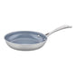 ZWILLING 2pc Stainless Steel Ceramic Nonstick Fry Pan Set, Spirit 3-Ply Ceramic Nonstick Series