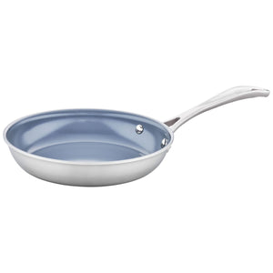 ZWILLING 8" Stainless Steel Ceramic Nonstick Fry Pan, Spirit 3-Ply Ceramic Nonstick Series