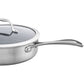 ZWILLING 10pc Stainless Steel Ceramic Nonstick Cookware Set, Spirit 3-Ply Ceramic Nonstick Series