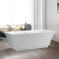 Vanity Art 66.5 in. x 31.5 in. Freestanding Soaking Bathtub, VA6817-L