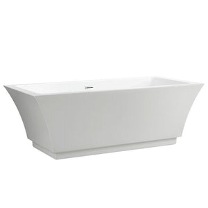 Vanity Art 66.5 in. x 31.5 in. Freestanding Soaking Bathtub, VA6817-L