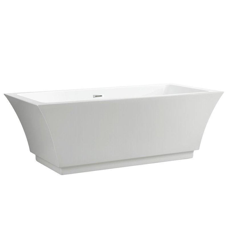 Vanity Art 66.5 in. x 31.5 in. Freestanding Soaking Bathtub, VA6817-L