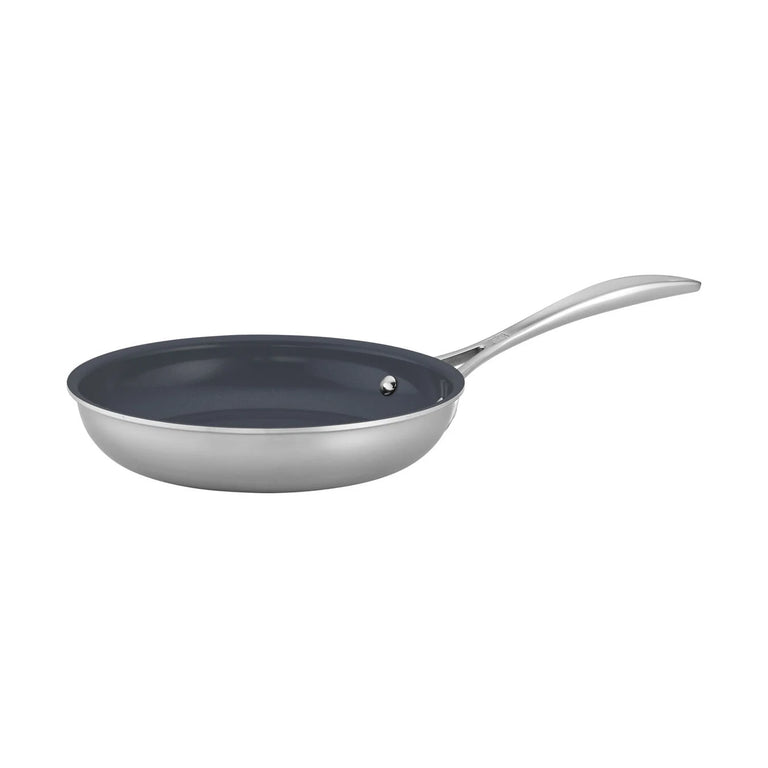 ZWILLING 8" Stainless Steel Ceramic Nonstick Fry Pan, Clad CFX Series