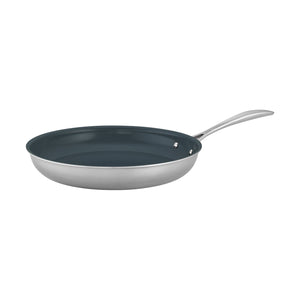 ZWILLING 12" Stainless Steel Ceramic Nonstick Fry Pan, Clad CFX Series