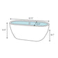 Vanity Art 67.5 Freestanding Soaking Bathtub, VA6513