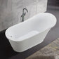 Vanity Art 67 in. x 31.5 in. Freestanding Soaking Bathtub, VA6803