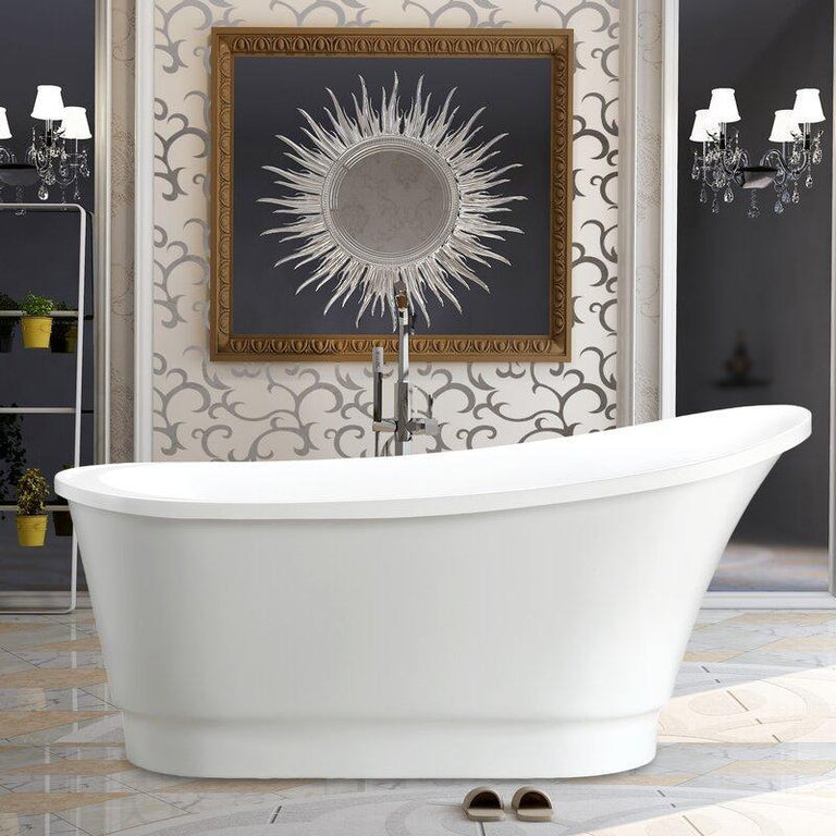 Vanity Art 67 in. x 31.5 in. Freestanding Soaking Bathtub, VA6803