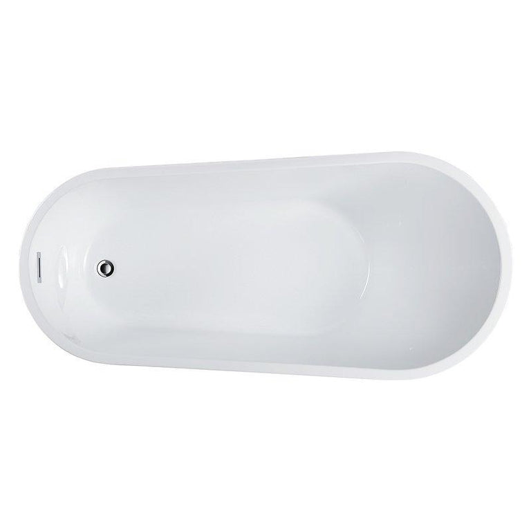 Vanity Art 67 in. x 31 in. Acrylic Freestanding Soaking Bathtub, VA6521