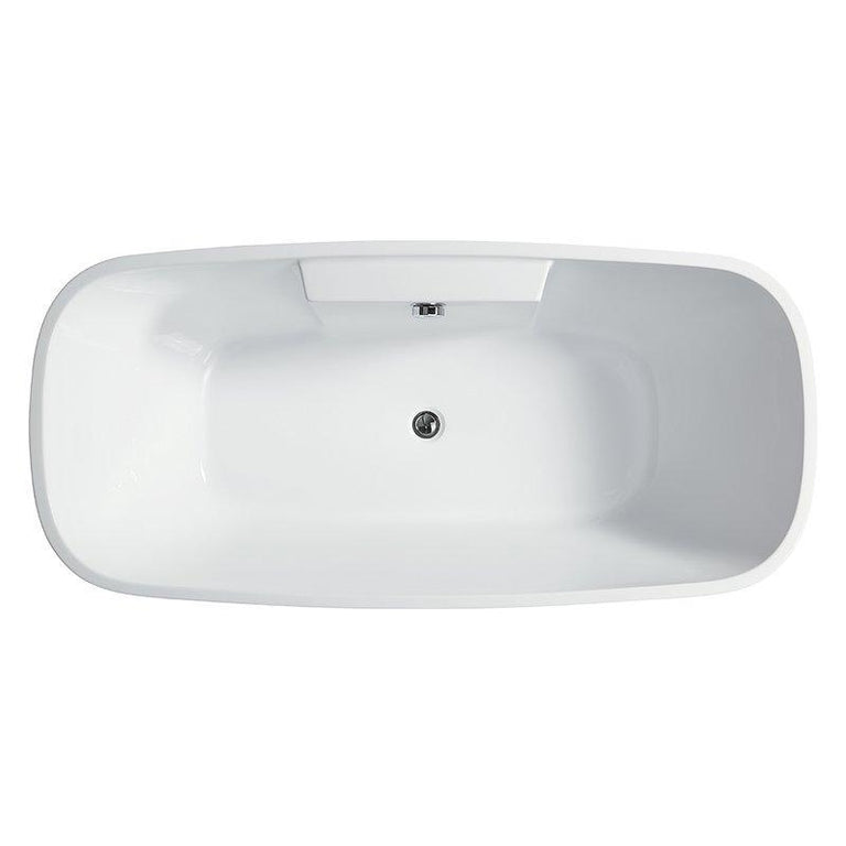 Vanity Art 67 in. x 31 in. Freestanding Soaking Bathtub, VA6835-L