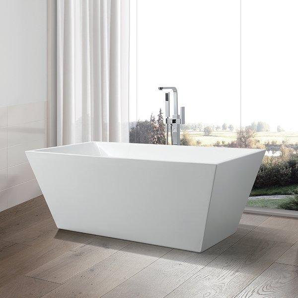 Vanity Art 67 in. x 31 in. Freestanding Soaking Bathtub, VA6813-L