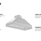 ZLINE 40 in. Width Wall Mount Range Hood Insert (18 in. Depth), 698-40