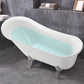 Vanity Art Freestanding White Acrylic 69-Inch Claw Foot Soaking Bathtub, VA6310-L