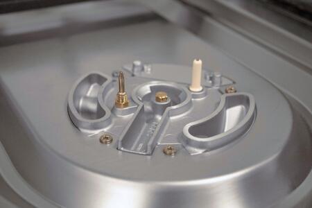 ILVE Majestic II 40" Natural Gas Burner, Electric Oven Range in Matte Graphite with Brass Trim, UMD10FDQNS3MGGNG