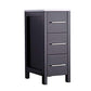 Vanity Art 72 in. Double Sink Vanity Cabinet with Ceramic Sink & Mirror - Espresso, VA3024-72E