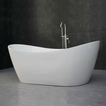Vanity Art 71 in. x 34 in. Freestanding Soaking Bathtub, VA6807