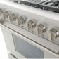 Kucht Professional 36 in. 5.2 cu ft. Natural Gas Range with Silver Knobs, KRG3618U-S