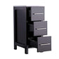 Vanity Art 72 in. Double Sink Vanity Cabinet with Ceramic Sink & Mirror - Espresso, VA3024-72E