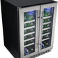Danby Silhouette Napa 24 in. 42 Bottle Capacity Dual-Zone Wine Cooler, DWC047D1BSSPR