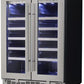 Danby Silhouette Napa 24 in. 42 Bottle Capacity Dual-Zone Wine Cooler, DWC047D1BSSPR