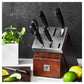 ZWILLING Self-Sharpening 7pc Knife Block Set, Four Star Series