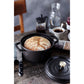 Staub 4 Qt. Cast Iron Round Dutch Oven in Black
